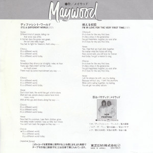Maywood - It's a different world / Japan