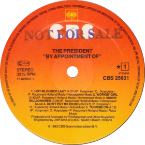 The President - By appointment of / NL Promo