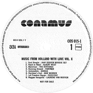 Music from Holland with love - Vol.10 / NL