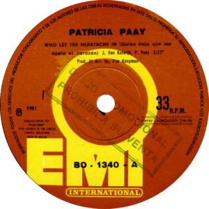 Patricia Paay - Who let the heartache in / Bolivia