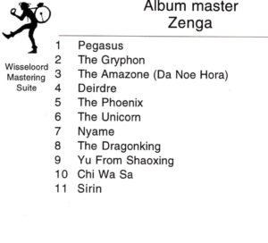 Zenga - Zenga (Musica Animalis) NL Album master