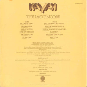 Kayak - The last encore / Japan white label