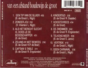 Boudewijn de Groot - Van een afstand / NL cd