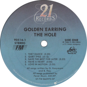 Golden Earring - The hole / USA SP